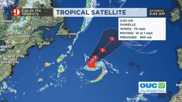 Eye on the Tropics: Tropical Storms Danielle and Earl still churning in the Atlantic