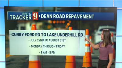Orange County road set to have lane closures for repaving project