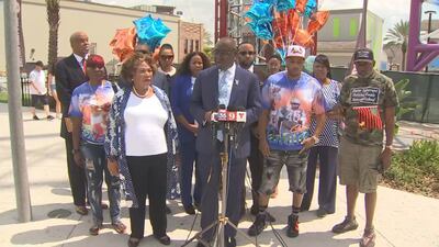 Photos: Family of Tyre Sampson hold news conference in Orange County