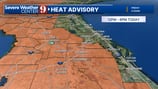 Friday forecast: Heat advisory for most, inland rain possible
