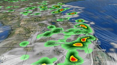 VIDEO: Storms and active lightning continue across Central Florida Saturday night