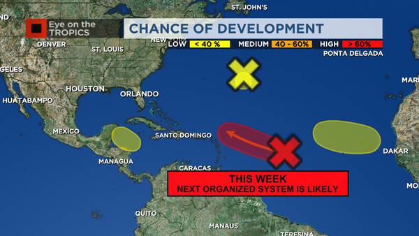 Tracking the tropics: 4 disturbances that could form