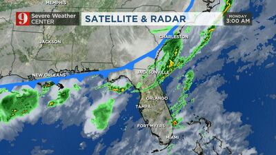 Video: Grab your umbrella: Scattered storms to move through Central Florida before cold front arrives
