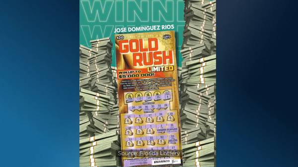 Volusia County man wins $1M prize from scratch-off game