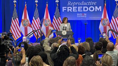 VP Harris in Jacksonville, spotlights abortion issues as Florida ban takes effect