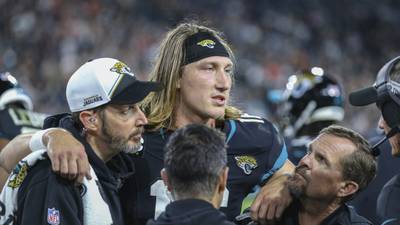 Days after scary injury, Jaguars' Trevor Lawrence does some drills at practice