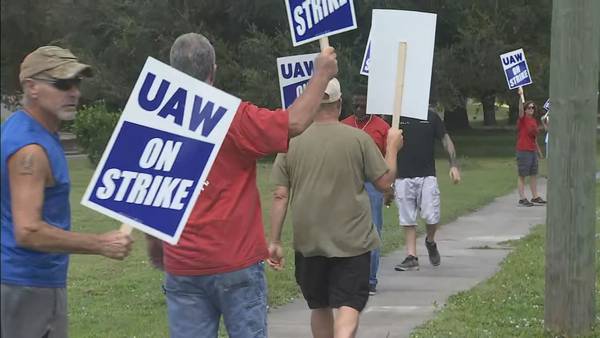 Video: Nationwide auto worker strike hits Central Florida