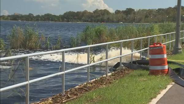 Contractor seen pumping sewage-contaminated floodwater into Lake Monroe