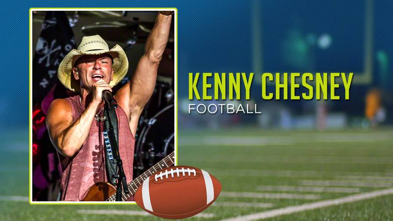 Kenny Chesney played high school football