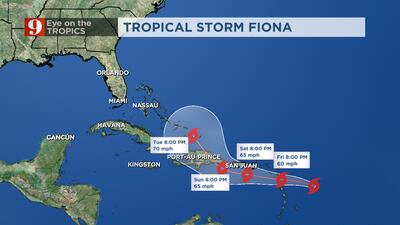 VIDEO: Tropical Storm Fiona makes first landfall, expected to strengthen in the Caribbean