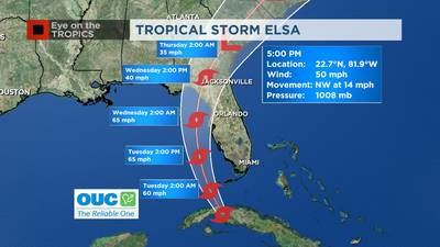 Video: Tracking Elsa: Storm weakens as it moves over Cuba, continues on track toward Florida’s west coast