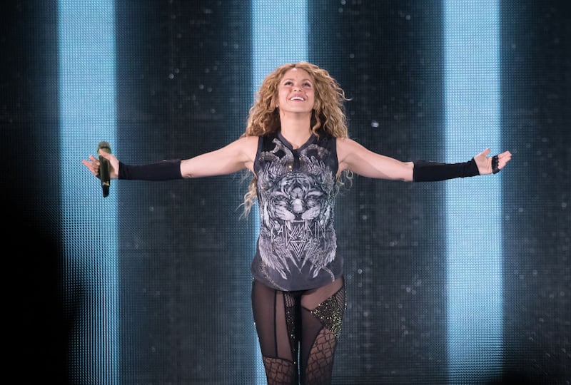 NEW YORK, NY - AUGUST 10:  Shakira performs in concert at Madison Square Garden on August 10, 2018 in New York City.  (Photo by Noam Galai/Getty Images)