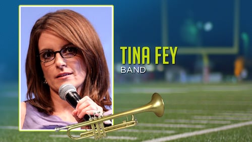 Tina Fey played the flute in high school.