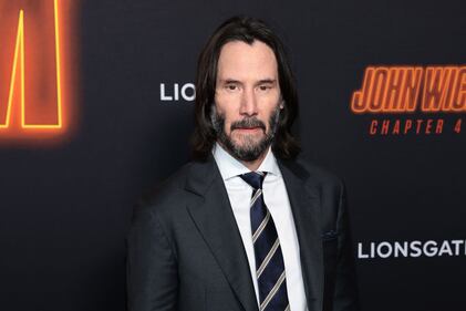 NEW YORK, NEW YORK - MARCH 15: Keanu Reeves attends Lionsgate's "John Wick: Chapter 4" screening at AMC Lincoln Square Theater on March 15, 2023 in New York City. (Photo by Dimitrios Kambouris/Getty Images)