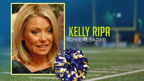 Kelly Ripa was a cheerleader