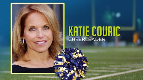 Katie Couric was a cheerleader