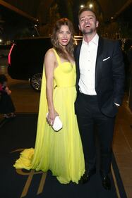 HOLLYWOOD, CA - SEPTEMBER 17:  Jessica Biel and Justin Timberlake attend the Michael Che and Colin Jost's Emmys After Party presented by Google (captured on Google Pixel)  at Hollywood Roosevelt Hotel on September 17, 2018 in Hollywood, California.  (Photo by Tommaso Boddi/Getty Images for Google)