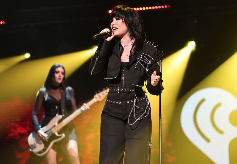 NEW YORK, NEW YORK - DECEMBER 09: Demi Lovato performs onstage at the iHeartRadio Z100’s Jingle Ball 2022 Presented by Capital One at Madison Square Garden on December 9, 2022 in New York, New York. (Photo by Jamie McCarthy/Getty Images for iHeartRadio)