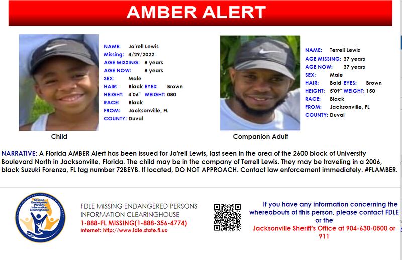 Amber Alert for Ja'rell Lewis
