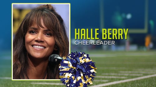 Halle Berry was a cheerleader