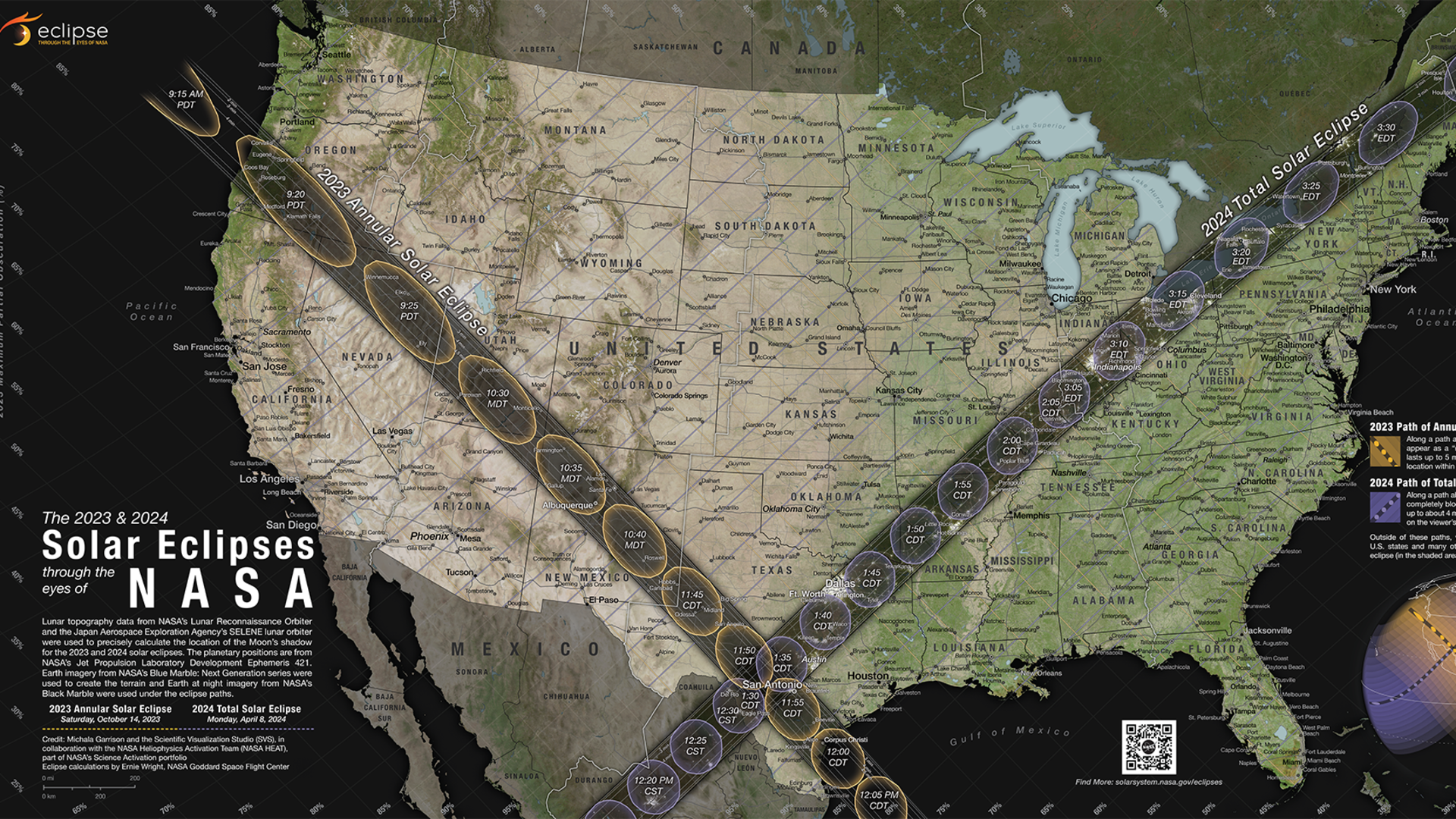 Eclipse map
