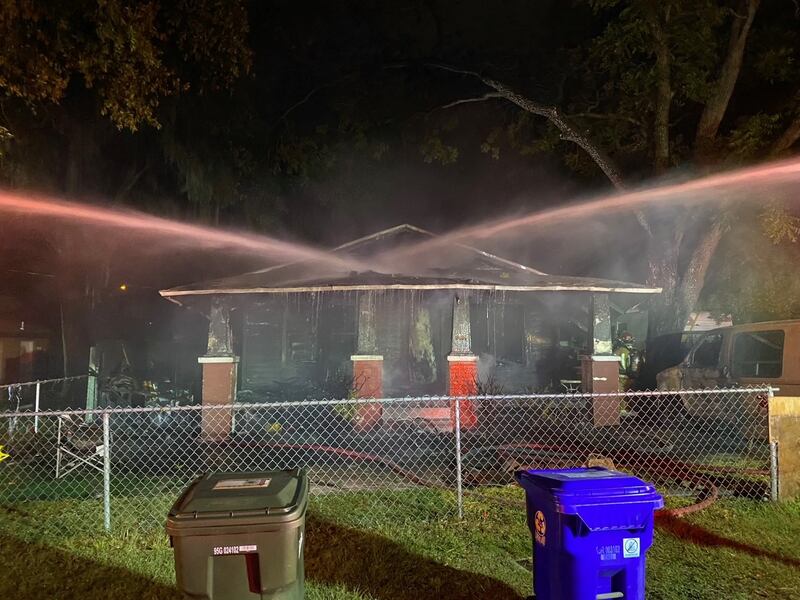 Central Florida home fully engulfed in flames