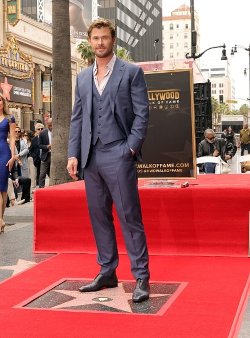 Chris Hemsworth's ceremony for his star on the Hollywood Walk of Fame