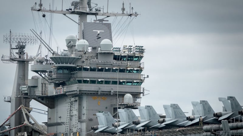 F/A-18F Super Hornet fails to land on USS Harry S. Truman, falls into Red Sea