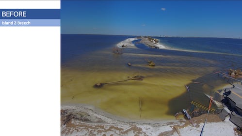 The causeway washed out by Hurricane Ian that links Sanibel Island to the Florida mainland reopened with temporary repairs on Wednesday, Gov. Ron DeSantis announced.