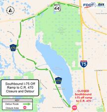 Motorists are advised that the Florida Department of Transportation (FDOT) is implementing nighttime Interstate 75 (I-75) ramp closures to allow crews to perform overhead sign work.