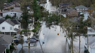 Homes are flooded in the aftermath of Hurricane Ida in LaPlace, La., Tuesday, Aug. 31, 2021.