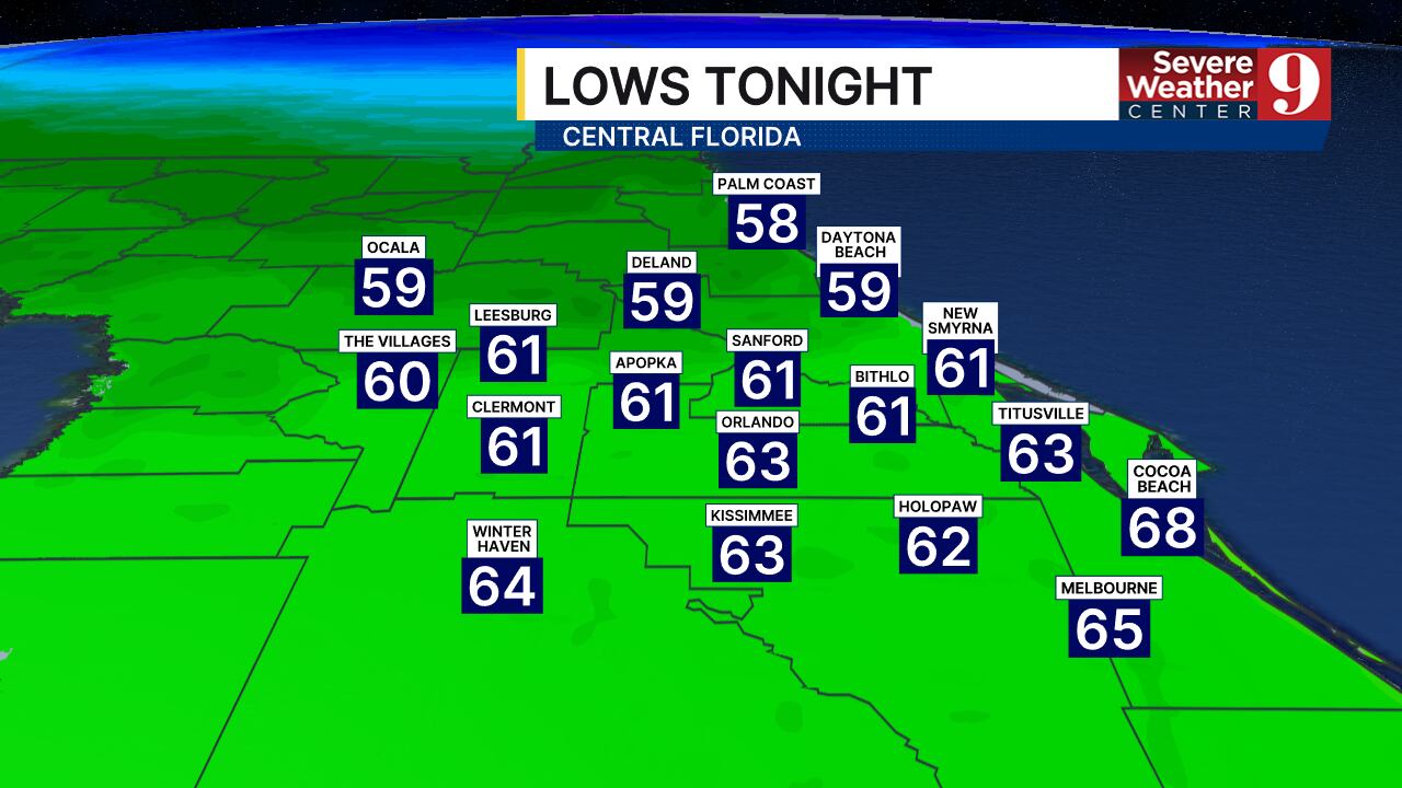 Patchy fog gives way to sunshine ahead of Monday cold front