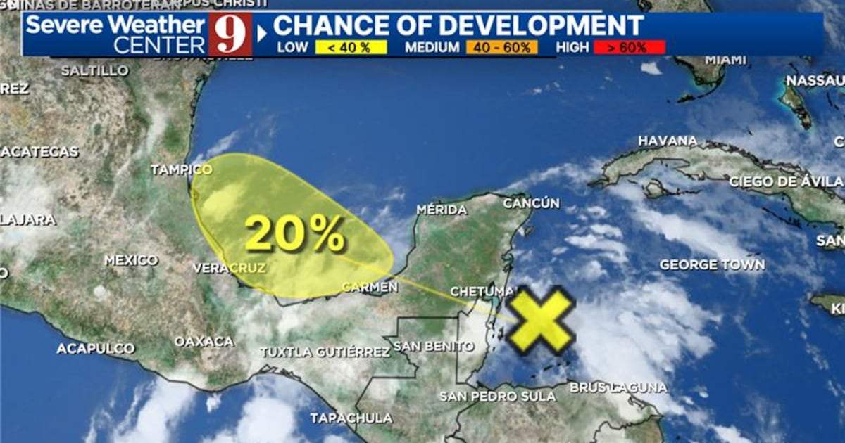 Disturbance near Belize could become Atlantic’s next named tropical storm