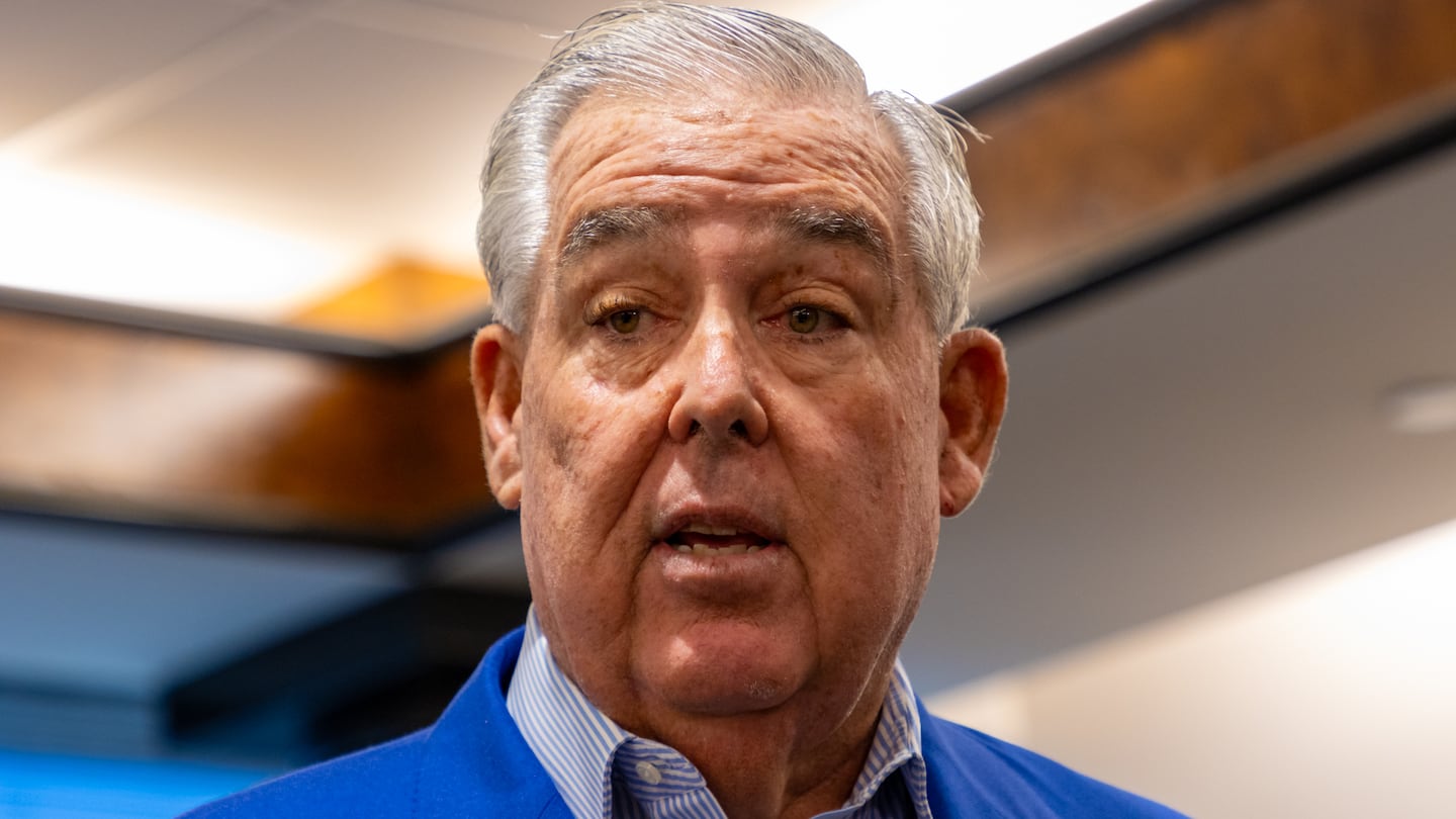John Morgan speaks at a press conference.