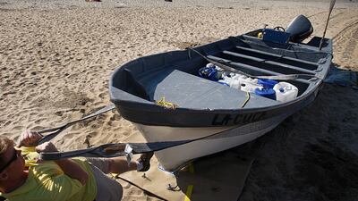 File photo. Panga boats believed to be carrying smugglers crashed off the coast of San Diego, killing at least eight people.