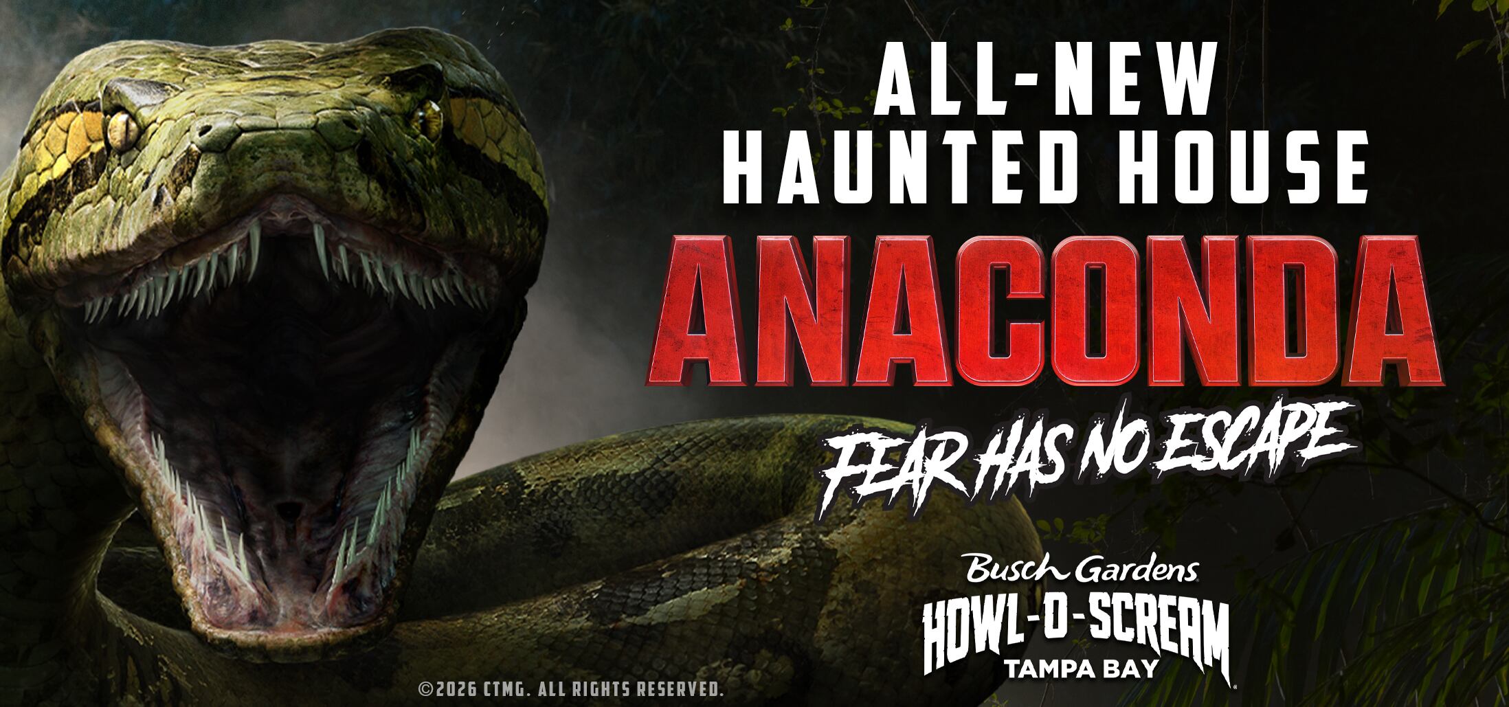 Busch Gardens adds Anaconda haunted house for Howl - O - Scream