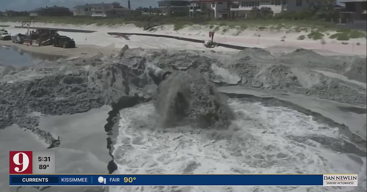 Black sludge from dredging project raises beach safety concerns in Ponce Inlet