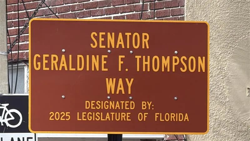 Geraldine F. Thompson Way unveiled in Orlando to honor late Central Florida Trailblazer