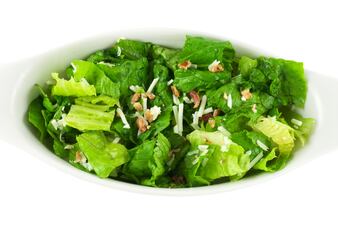 Caesar salad with romaine lettuce
