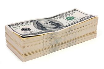How to find out about class action lawsuits - Stack of money ($100 bills)