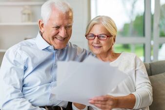 Couple reading DNA test results