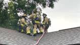 Firefighters: Lightning strikes home, causing attic fire