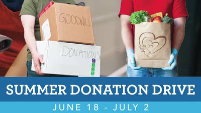 The Summer Donation Drive Is Going On Now!