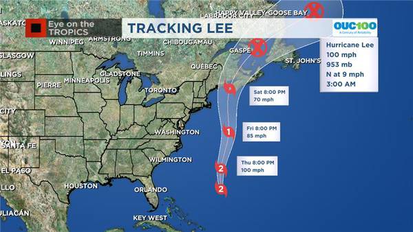 Hurricane Lee brings dangerous surf to Florida’s coast, tropical storm conditions to Bermuda