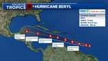 Hurricane Beryl strengthens into a major hurricane