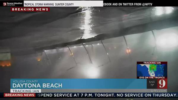 WATCH: Hurricane Ian knocks Channel 9's Daytona Beach cam upside down
