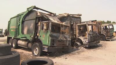Fire causes $1M in damage to 3 Apopka garbage trucks