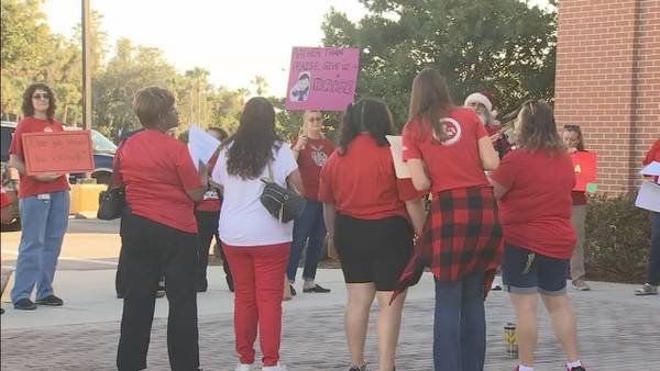 Osceola County teachers demand higher pay