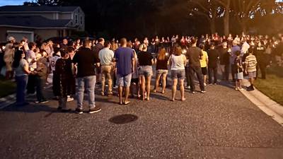 Photos: Tavares police and firefighters who worked fatal toddler crash attend Vigil 