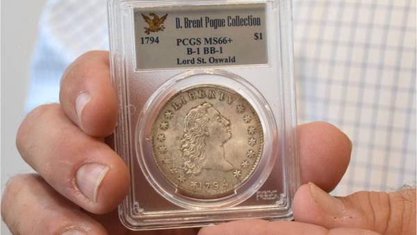 Rare 1794 “Flowing Hair Silver Dollar” coin sells for $12 million